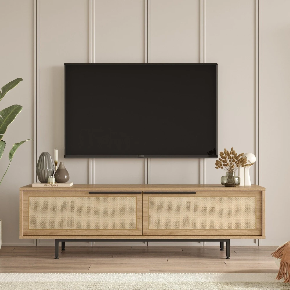 TV staliukas Asir Lentyna, On1-Su, 160x45.1x35.5 cm, Balta.