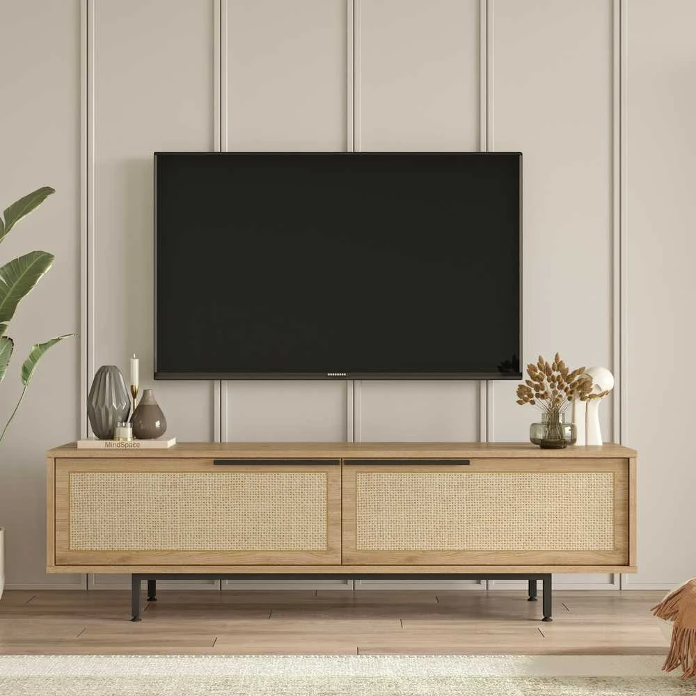 TV staliukas Asir Lentyna, On1-Su, 160x45.1x35.5 cm, Balta.