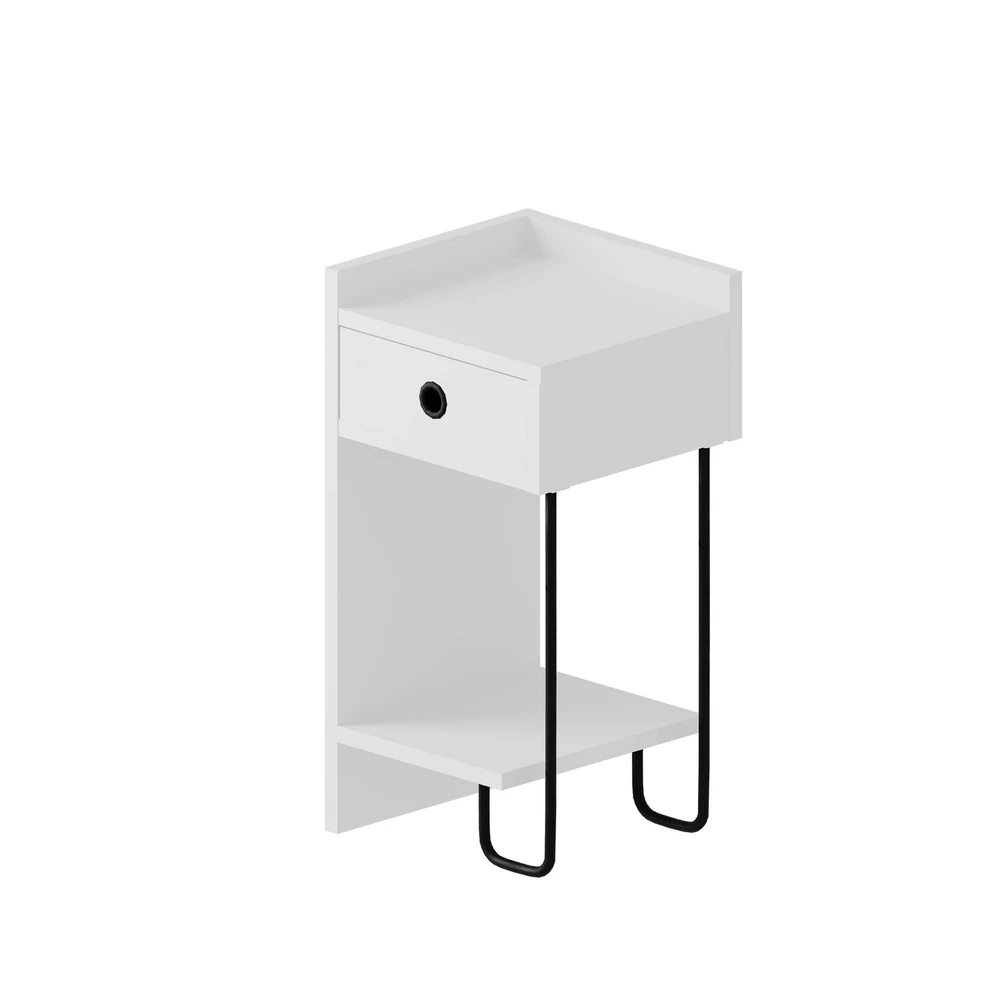 Asir Kalune Design Naktinis staliukas Sirius Left - Baltas v2