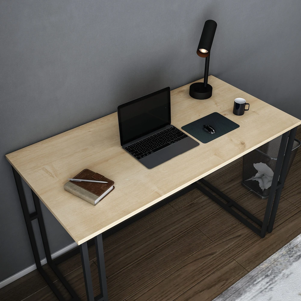 Asir Kalune Design Darbo stalas Kane - Juodas, Oak