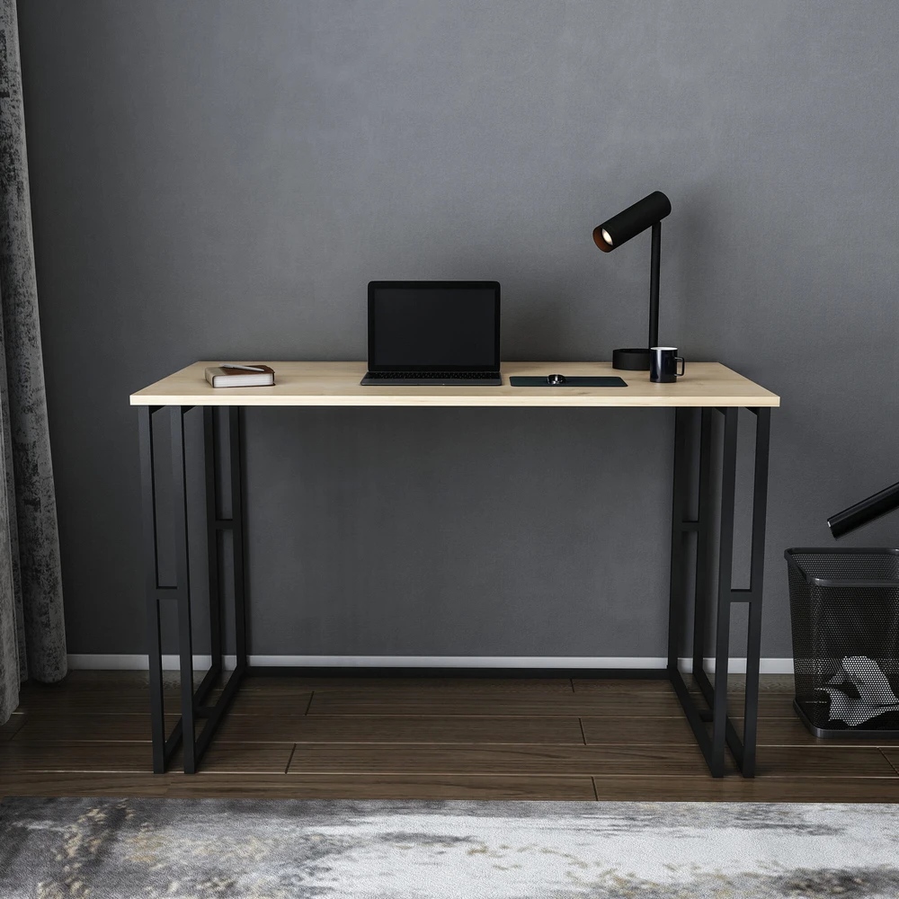 Asir Kalune Design Darbo stalas Kane - Juodas, Oak