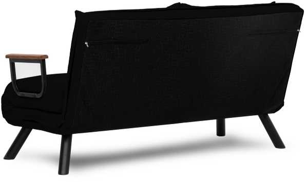 Hanah Home 2 vietų sofa-lova Sando 2-Seater - Juodas