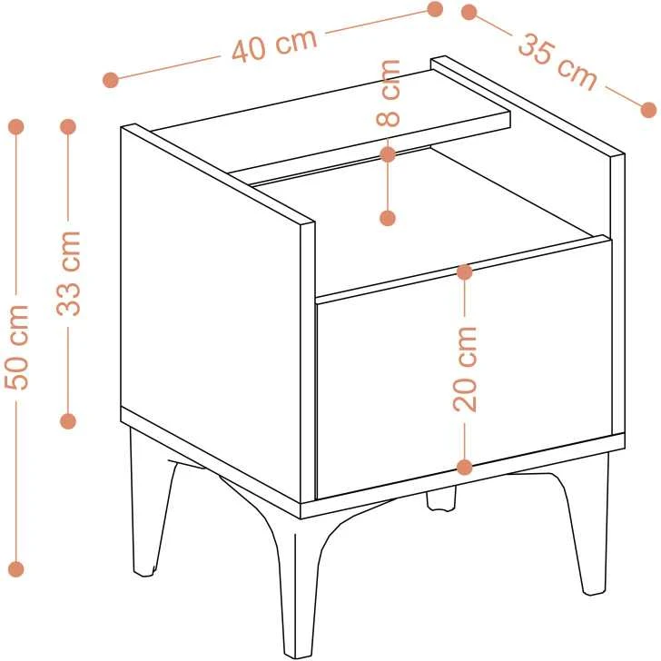 Asir Kalune Design Naktinis staliukas Zeze