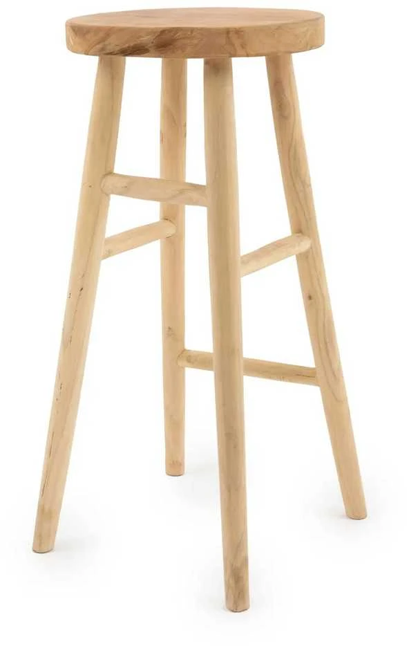 Bazaar Aukšto sėdimo baro kėdė, 0,35x0,35x0,75 m, natūrali