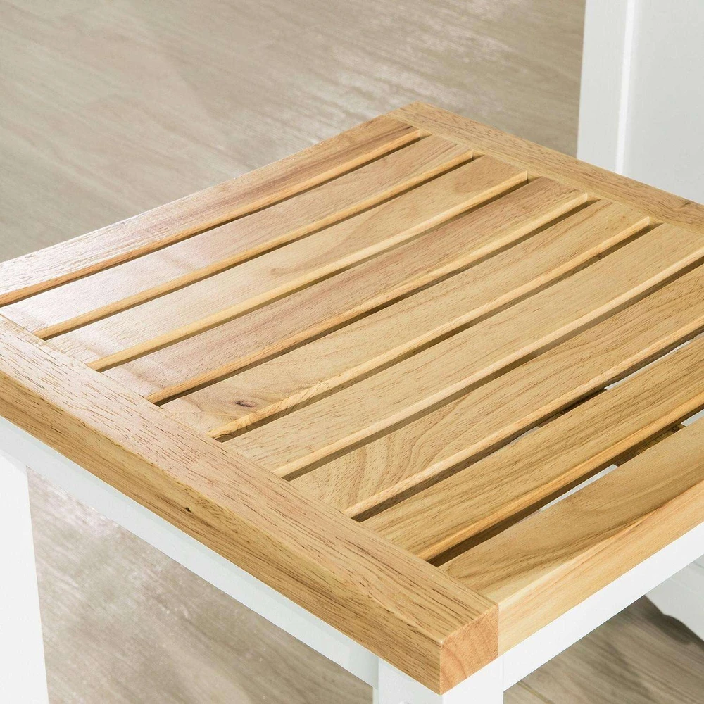 SoBuy, 2 x baro kėdės, Baro kėdė su kojų atrama, Išbandyta iki 120 kg, FST29-WNx2