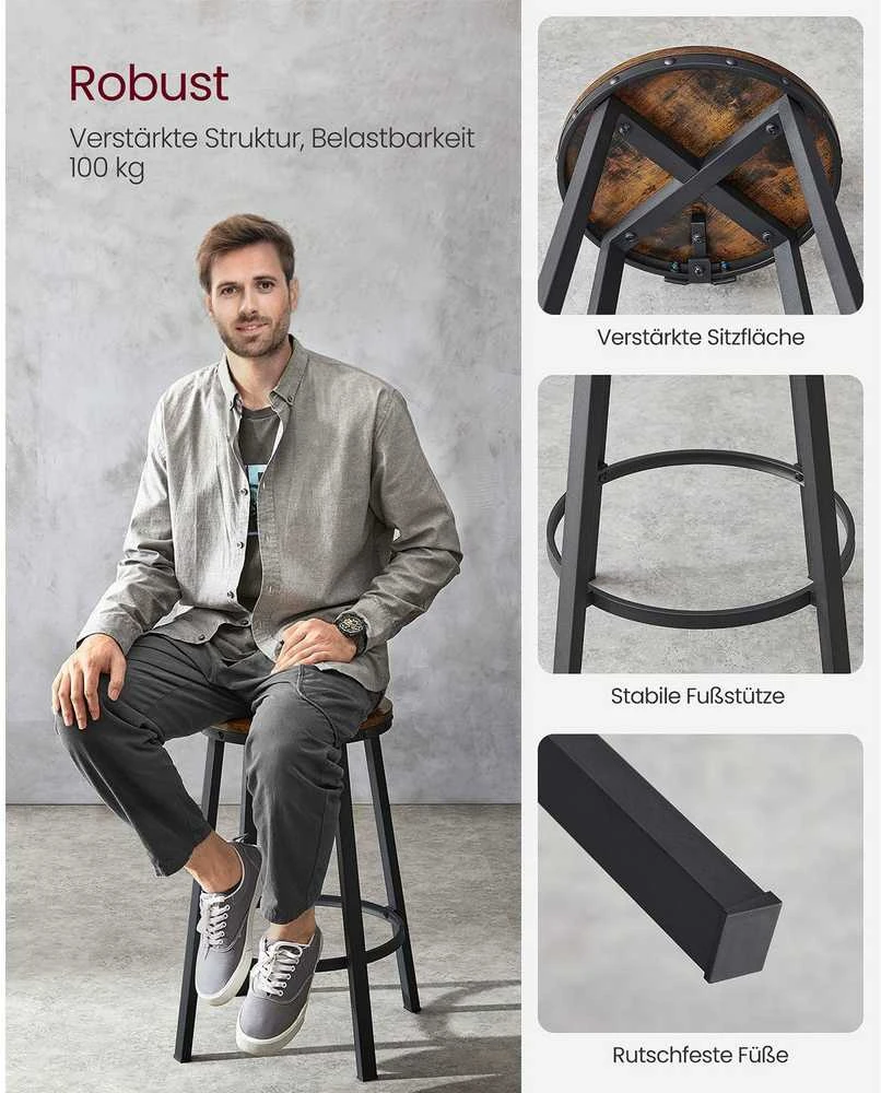 Songmics Vasagle 2 baro kėdžių rinkinys