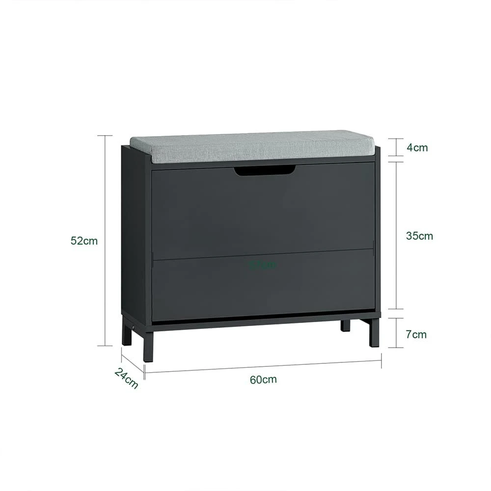 Batai lentyna, SoBuy FSR151-K-SCH, 60x24x52 cm