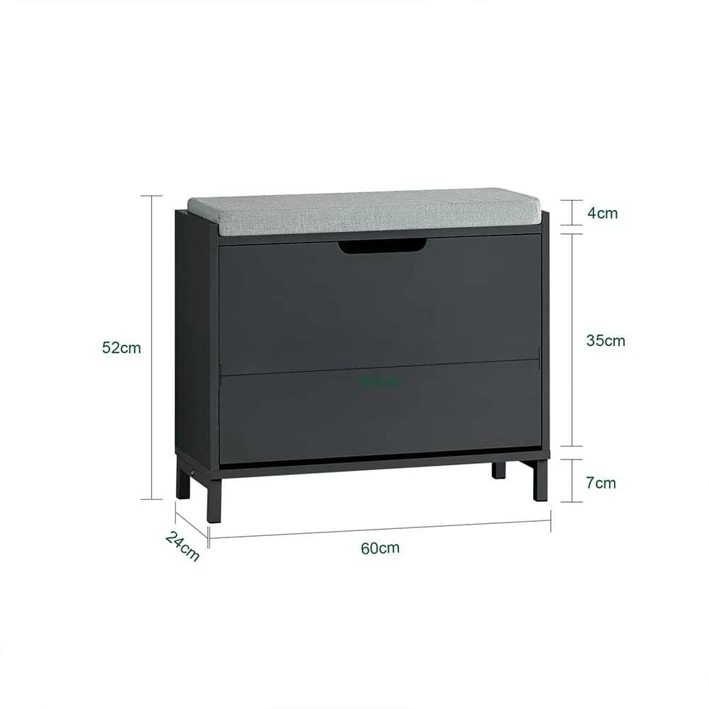 Batai lentyna, SoBuy FSR151-K-SCH, 60x24x52 cm