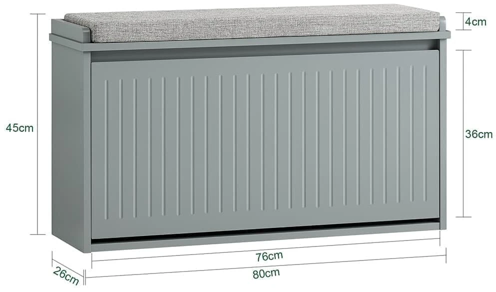 Batai Lentyna, SoBuy FSR98-L-HG, 80x26x45 cm