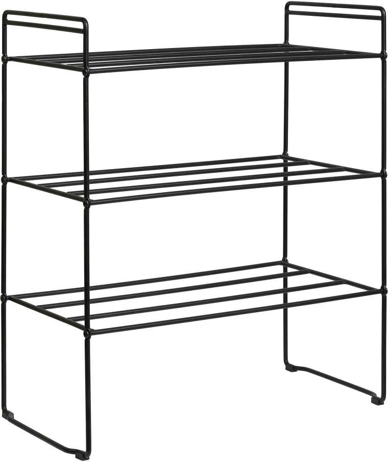 Nežinomas Shoe rack. juodas. 25 cm x 49.5 cm x 60 cm