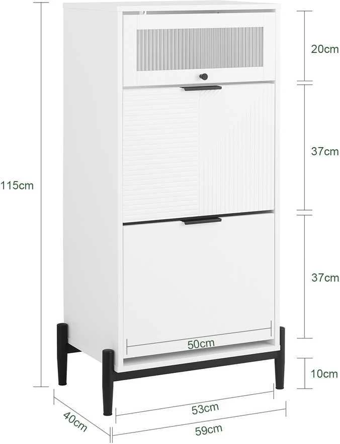TV staliukas Virtuvės spinta, SoBuy FSB95-W, 59x40x115 cm