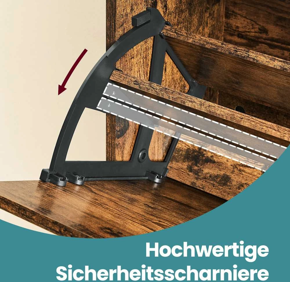 Songmics Batų spinta VASAGLE, 60 x 24 x 102 cm, 2 skyriai