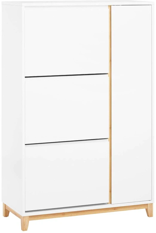 Batai spintelė, SoBuy FSR189-WN, 80x34x122 cm, Balta