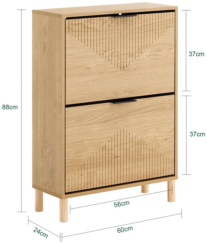 Batai Spintelė, SoBuy FSR200-N, 60x88x24 cm, Medžio Apdaila