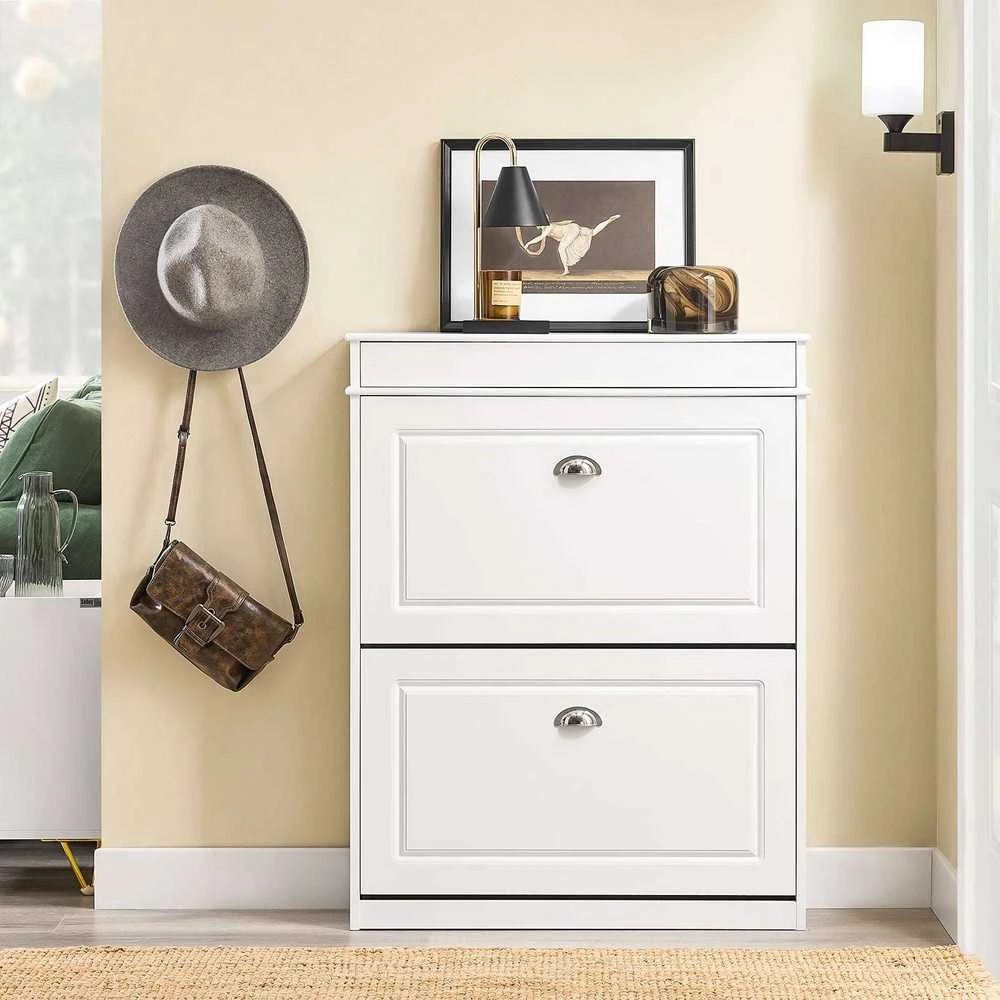 Batai spintelė, SoBuy FSR78-L-W, 75x24x96 cm, Balta