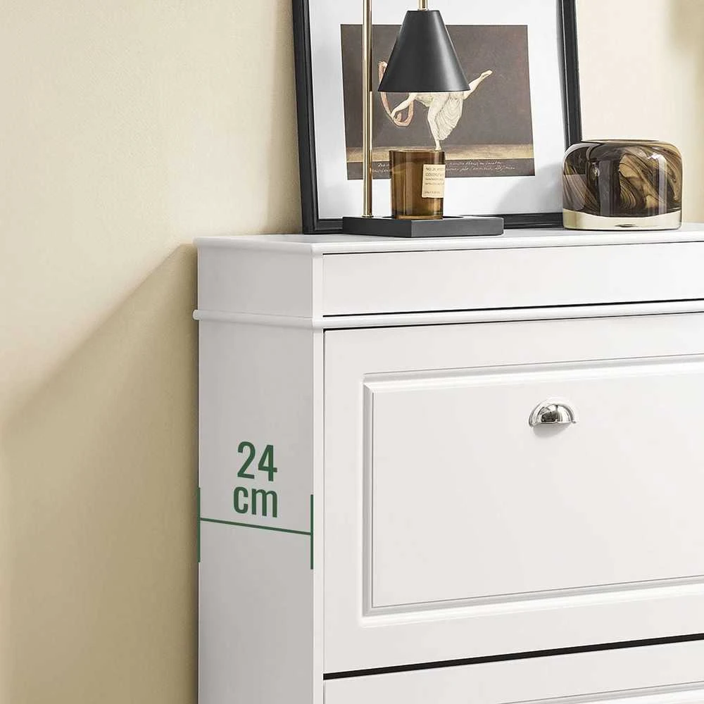 Batai spintelė, SoBuy FSR78-L-W, 75x24x96 cm, Balta