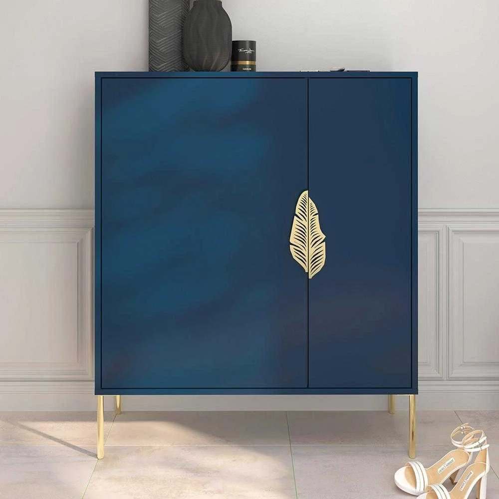 Batų Spintelė, Skandica MERLIN, 100x120 cm, Tamsiai Mėlyna
