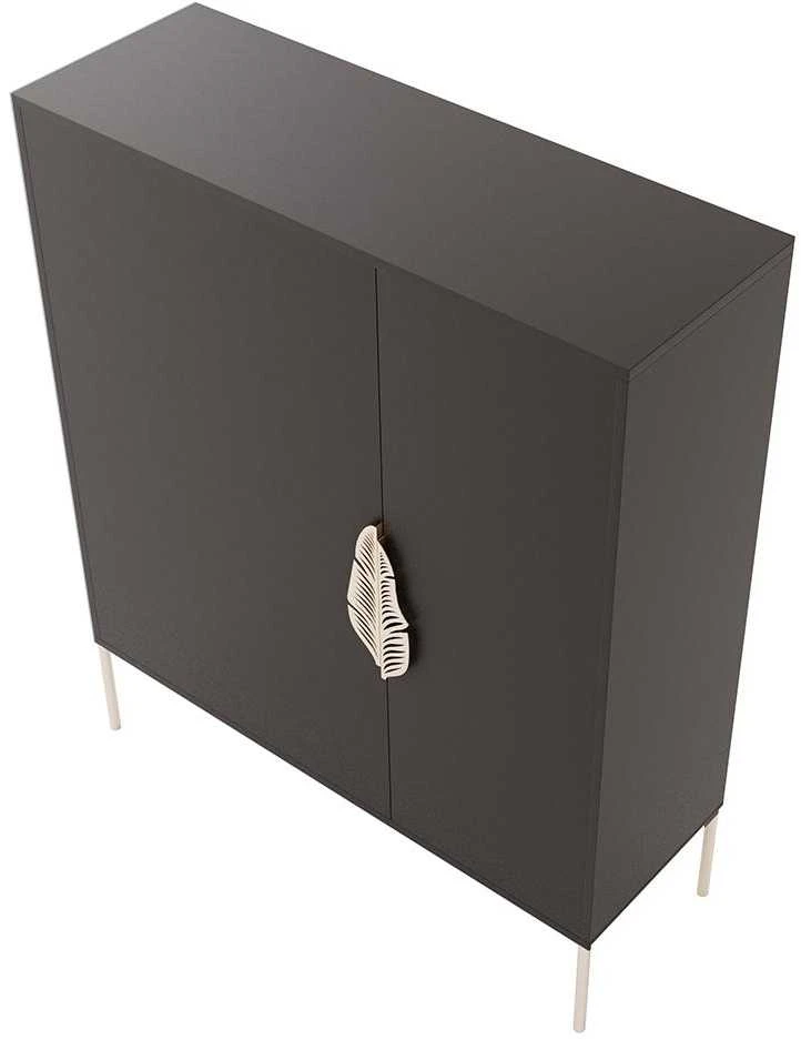 Batų spintelė, Skandica MERLIN, 100x35 cm, juoda