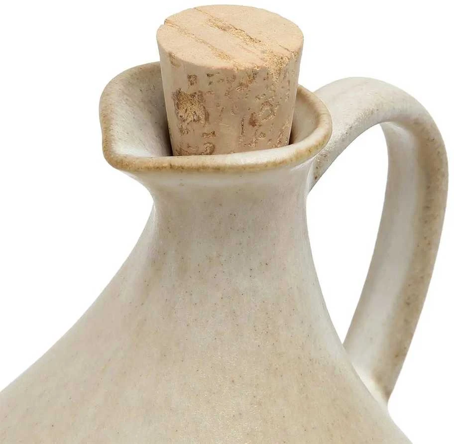 Bazaar Alyvuogių aliejaus butelis N°80, 13.5x13.5x16.5 cm, balta keramika