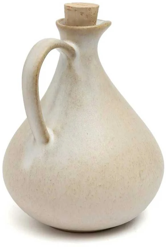 Bazaar Alyvuogių aliejaus butelis N°80, 13.5x13.5x16.5 cm, balta keramika