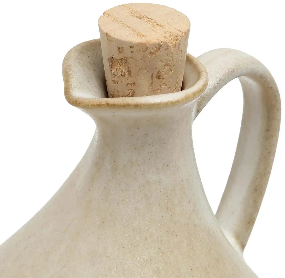 Bazaar Alyvuogių aliejaus butelis N°80, 13.5x13.5x16.5 cm, balta keramika