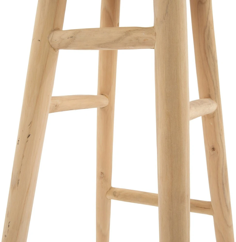 Bazaar Aukšto sėdimo baro kėdė, 0,35x0,35x0,75 m, natūrali