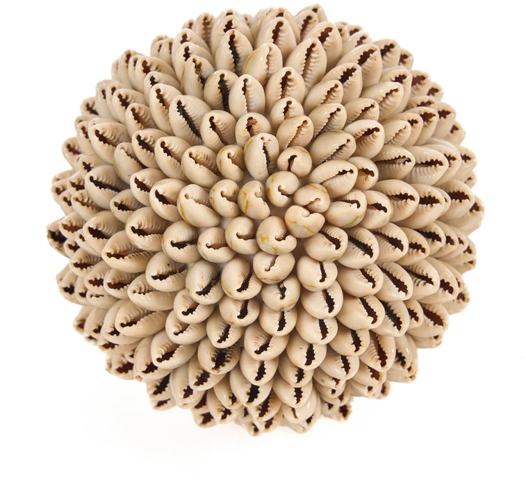 Bazaar Dekoratyvinis rutulys, Oluolu Shell Ball, 11x11x11 cm, balta, kriauklė