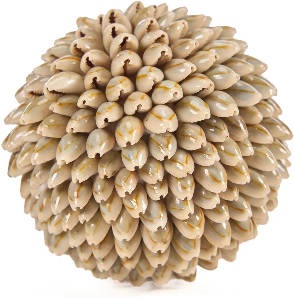 Bazaar Dekoratyvinis rutulys, Oluolu Shell Ball, 11x11x11 cm, balta, kriauklė