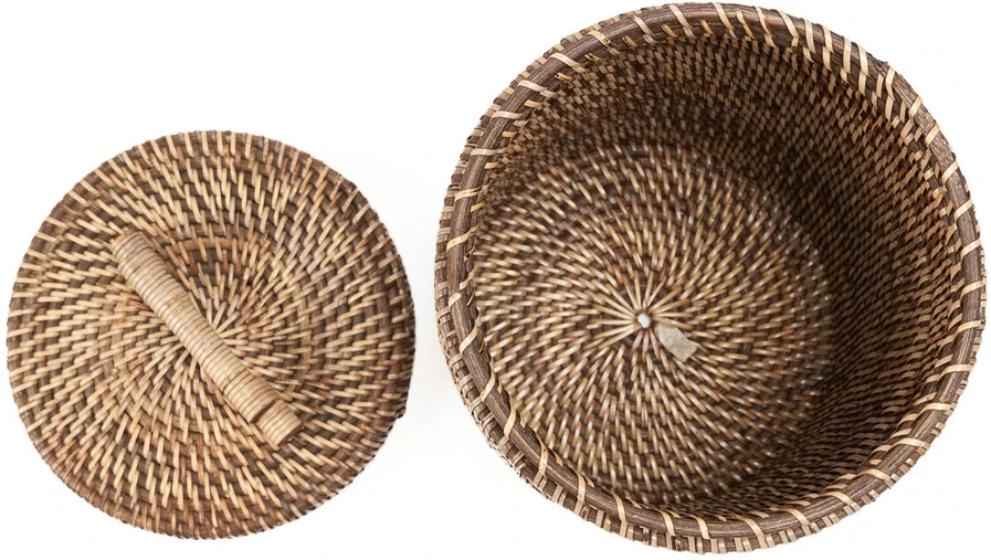 Bazaar Dėžė, 20x20x33 cm, Ruda, Rotangas