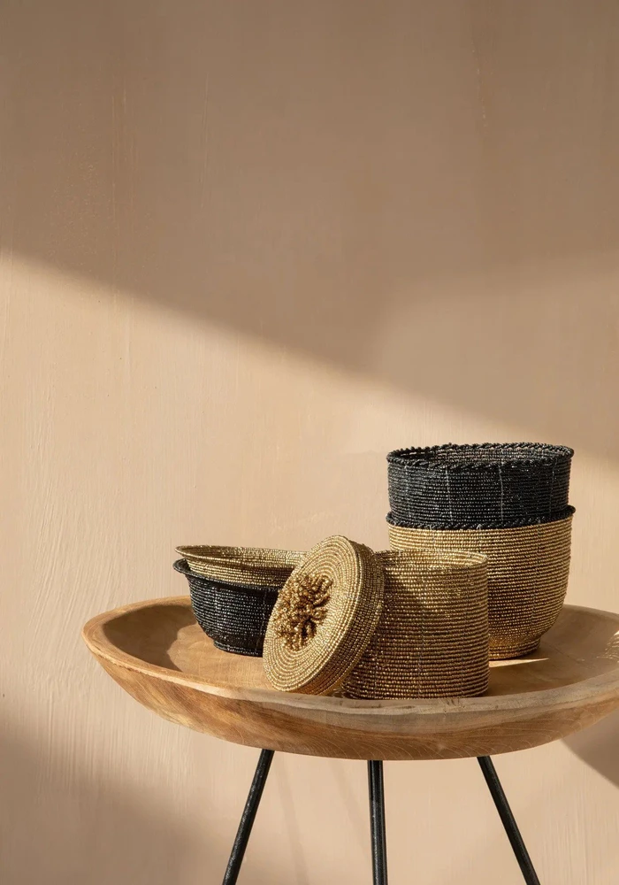 Bazaar Dubuo, Apmuštas dubuo mažas, 13x13x7 cm, Juodas