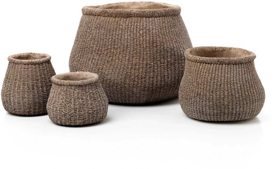 Bazaar Gėlių vazonas 16,7x16,7x13 cm Rudas Betonas