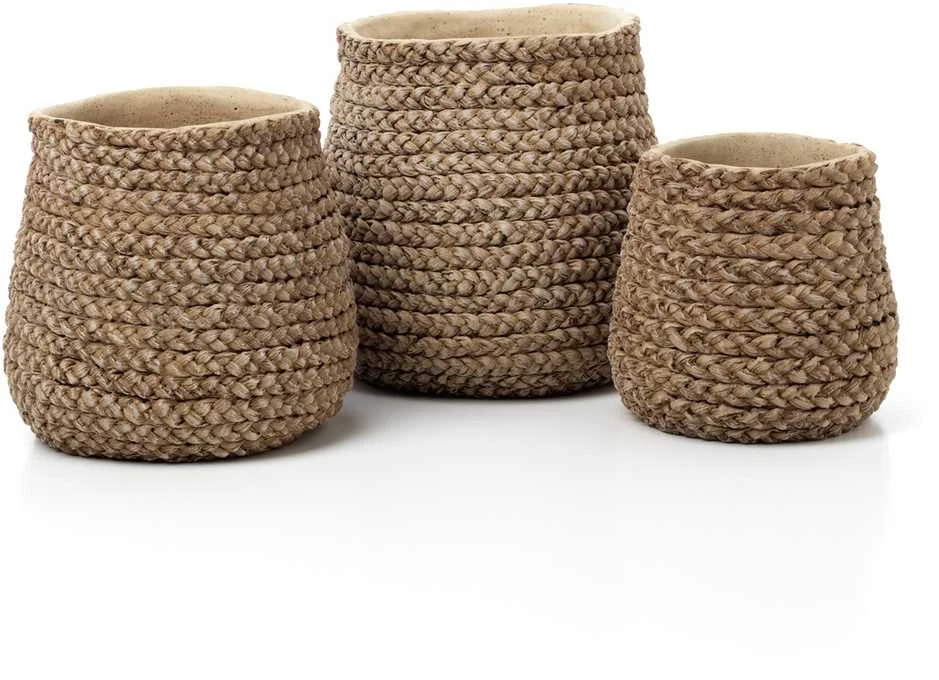 Bazaar Gėlių vazonas 23.5x23.5x22 cm Natūrali Betono