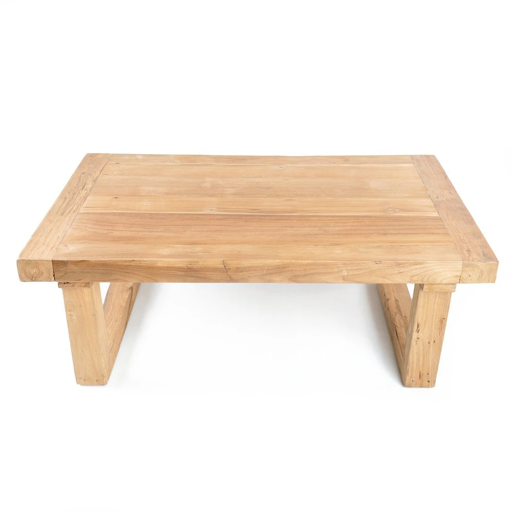 Bazaar Kavos staliukas, perdirbtas tėkevmedis, 0,7x1,1x0,4 m, natūralus