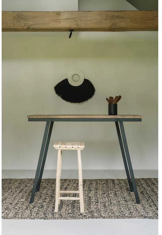 Bazaar Kėdė, Alang Alang apvalus dizainas, 0,04x0,86x0,62 m, Juoda