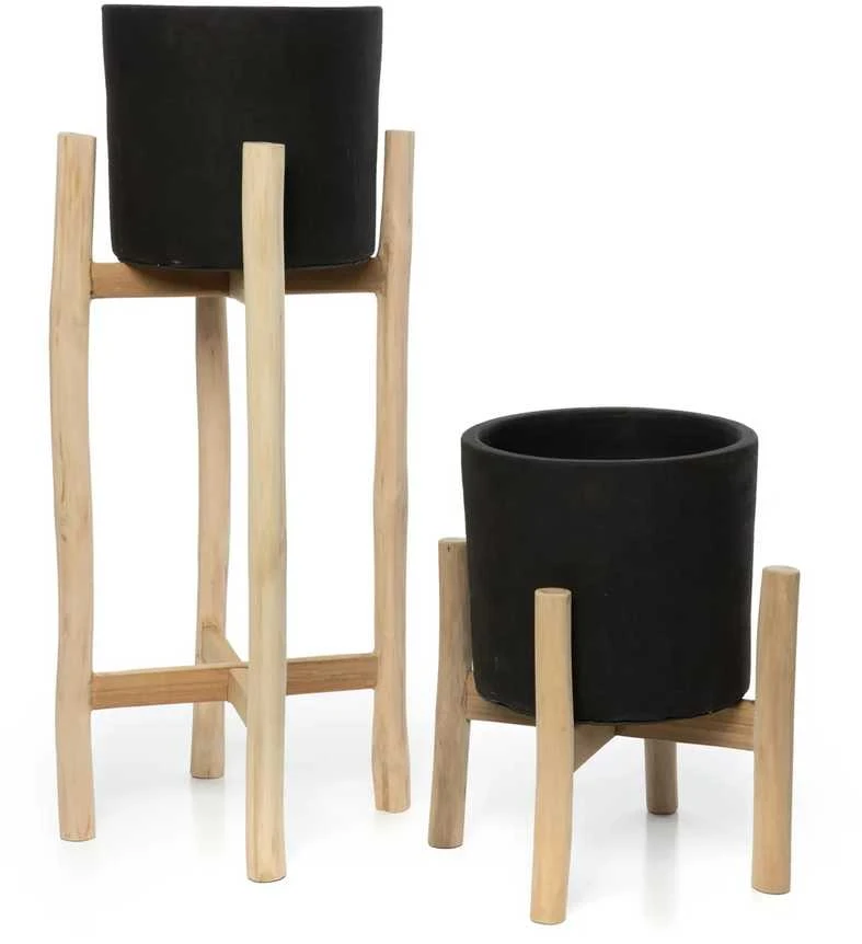 Bazaar Kėdė, anglies juoda - natūrali juoda - L, 0,3x0,3x0,68 m, juoda