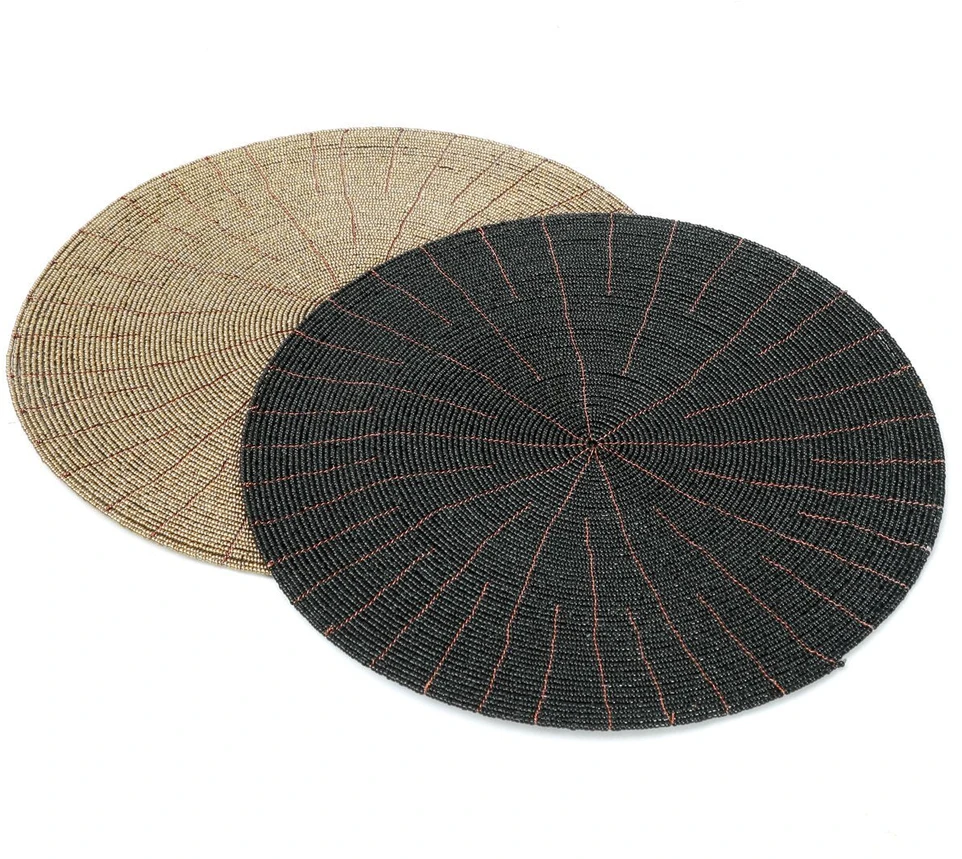 Bazaar Kelnaitė, su biseriais, 0,3x0,3 m, juoda