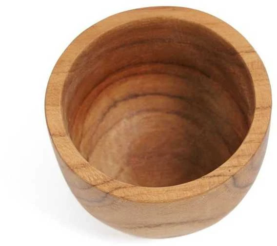 Bazaar Kiaušinio puodelis, tikrasis aksomas, 0,05x0,05x0,05 m, rudas