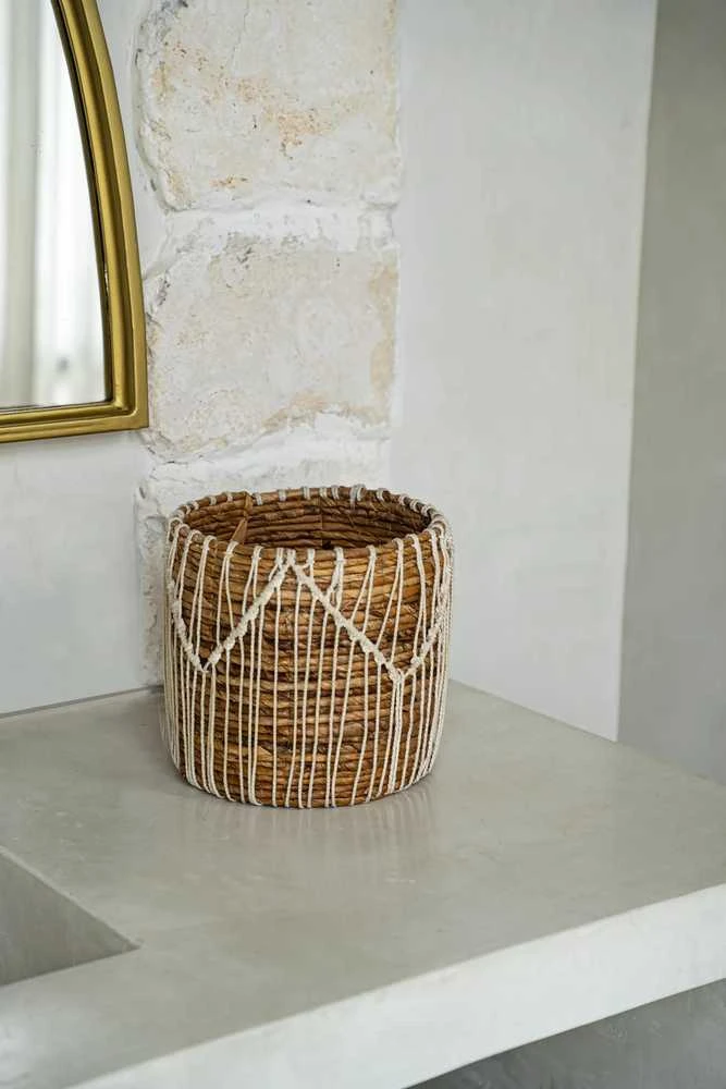 Bazaar Krepšys, Macra-mazing, 0.17x0.17x0.19 m, Natūralus Baltas