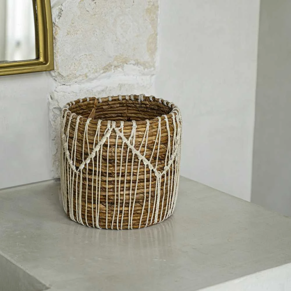 Bazaar Krepšys, Macra-mazing, 0.17x0.17x0.19 m, Natūralus Baltas