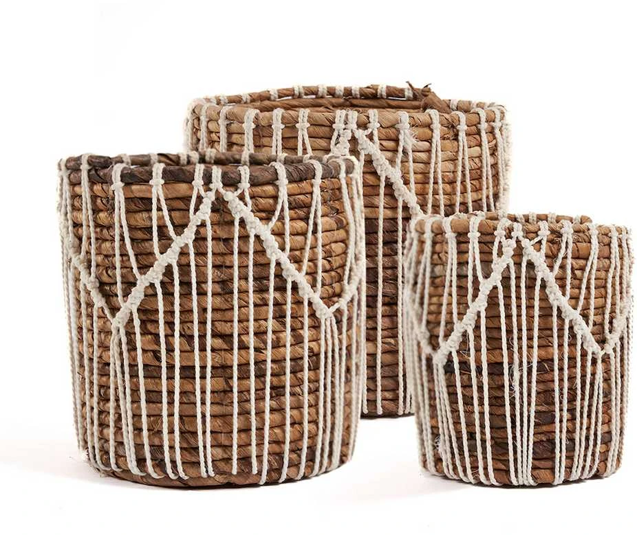 Bazaar Krepšys, "Macra-mazing", 0,2x0,2x0,2 m, Natūraliai Balta