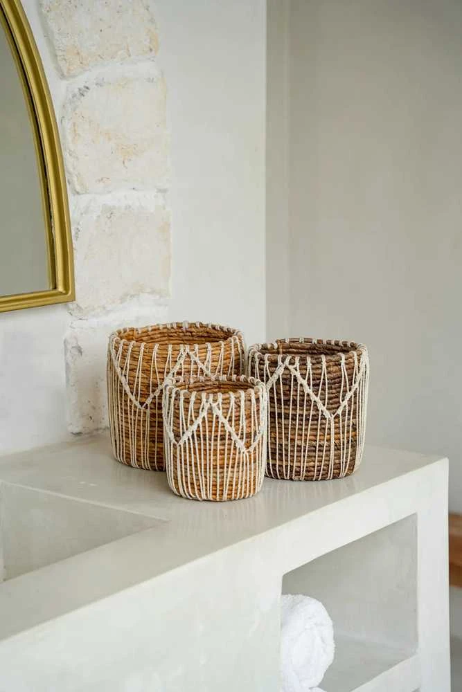 Bazaar Krepšys, "Macra-mazing", 0,2x0,2x0,2 m, Natūraliai Balta