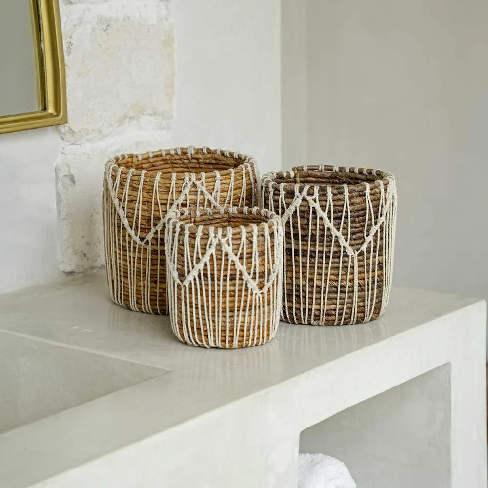 Bazaar Krepšys, "Macra-mazing", 0,2x0,2x0,2 m, Natūraliai Balta