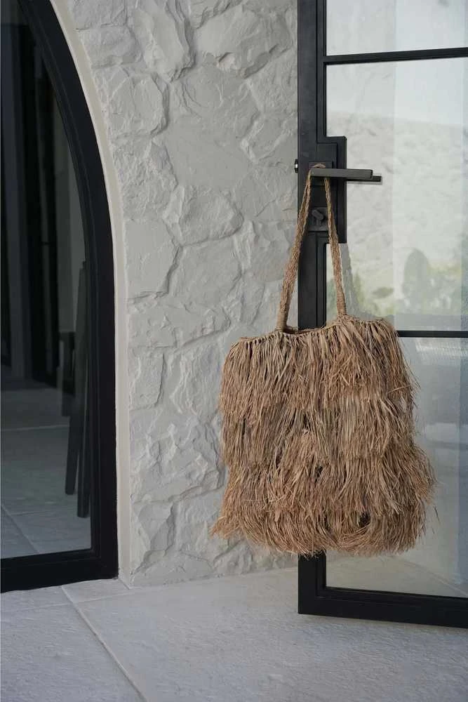 Bazaar Krepšys, Raffia Bahamas, 0,15x0,32x0,4 m, Natūralus