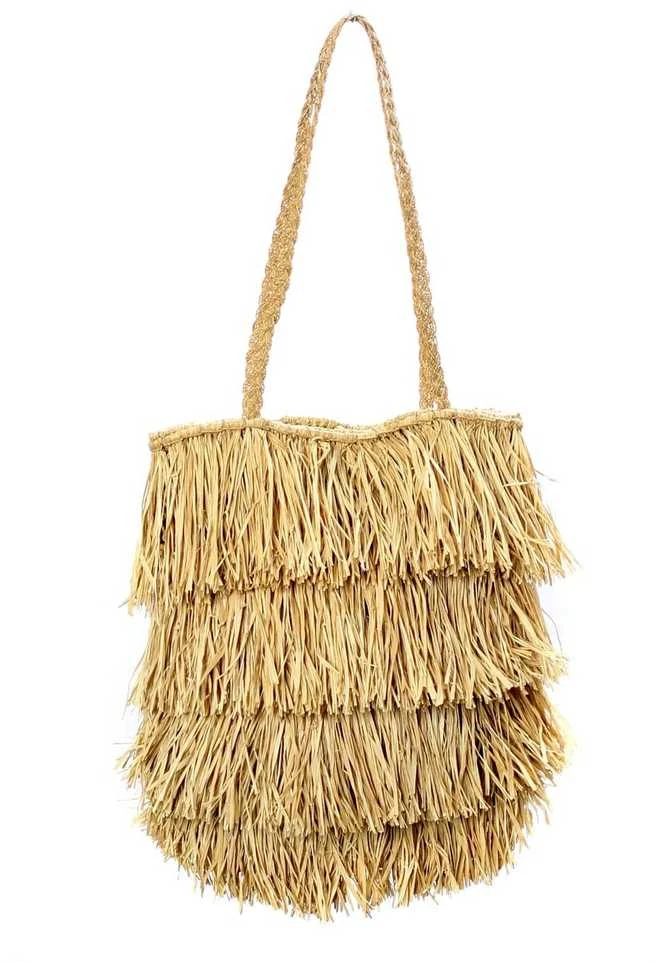 Bazaar Krepšys, Raffia Bahamas, 0,15x0,32x0,4 m, Natūralus