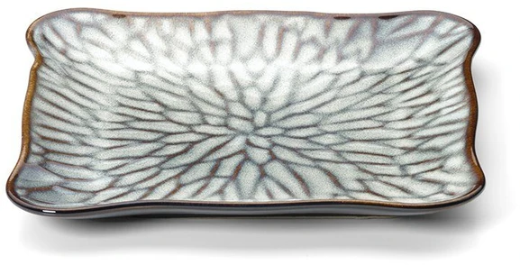 Bazaar Lėkštė, 20.5x21.5x2 cm, pilkai ruda, keramika