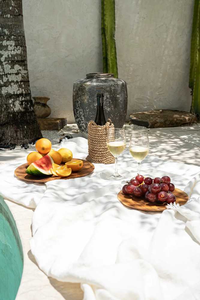 Bazaar Lėkštė, aštuonkampė iš tikrosios tikmedžio šaknies, 0,24x0,24 m, natūrali