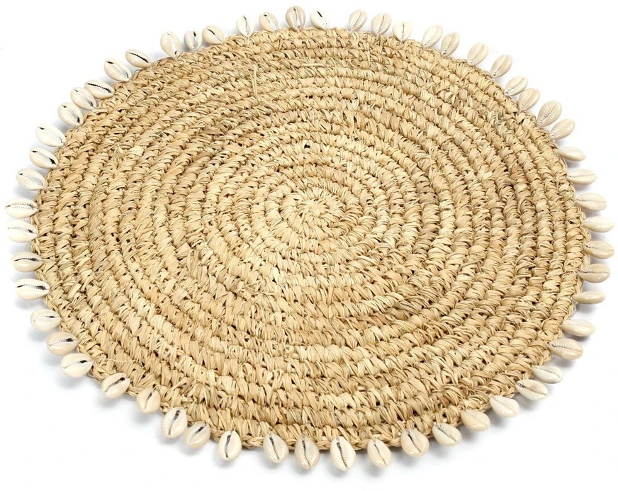 Bazaar Lėkštė lėkštutė, Raffia kriaušė, 0,38x0,38 m, Natūrali