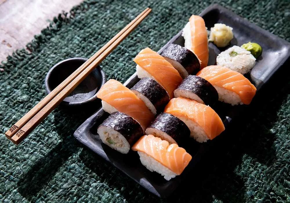 Bazaar Lėkštė, Sudegintas Sushi, 17x36 cm, Juoda
