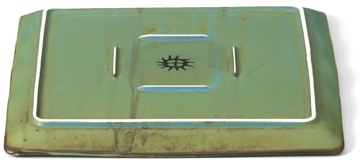 Bazaar Lėkštė, The Lagoon Square Plate, 25x25x2.5 cm, mėlyna, keramika