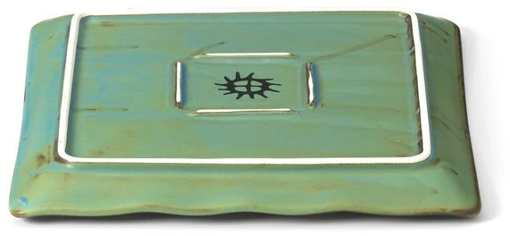 Bazaar Lėkštė, The Lagoon Square Plate, 20x20x2.5 cm, mėlyna, keramika